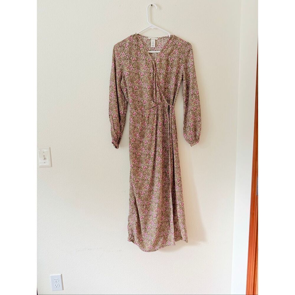 H&M Floral wrap Maxi Dress XS